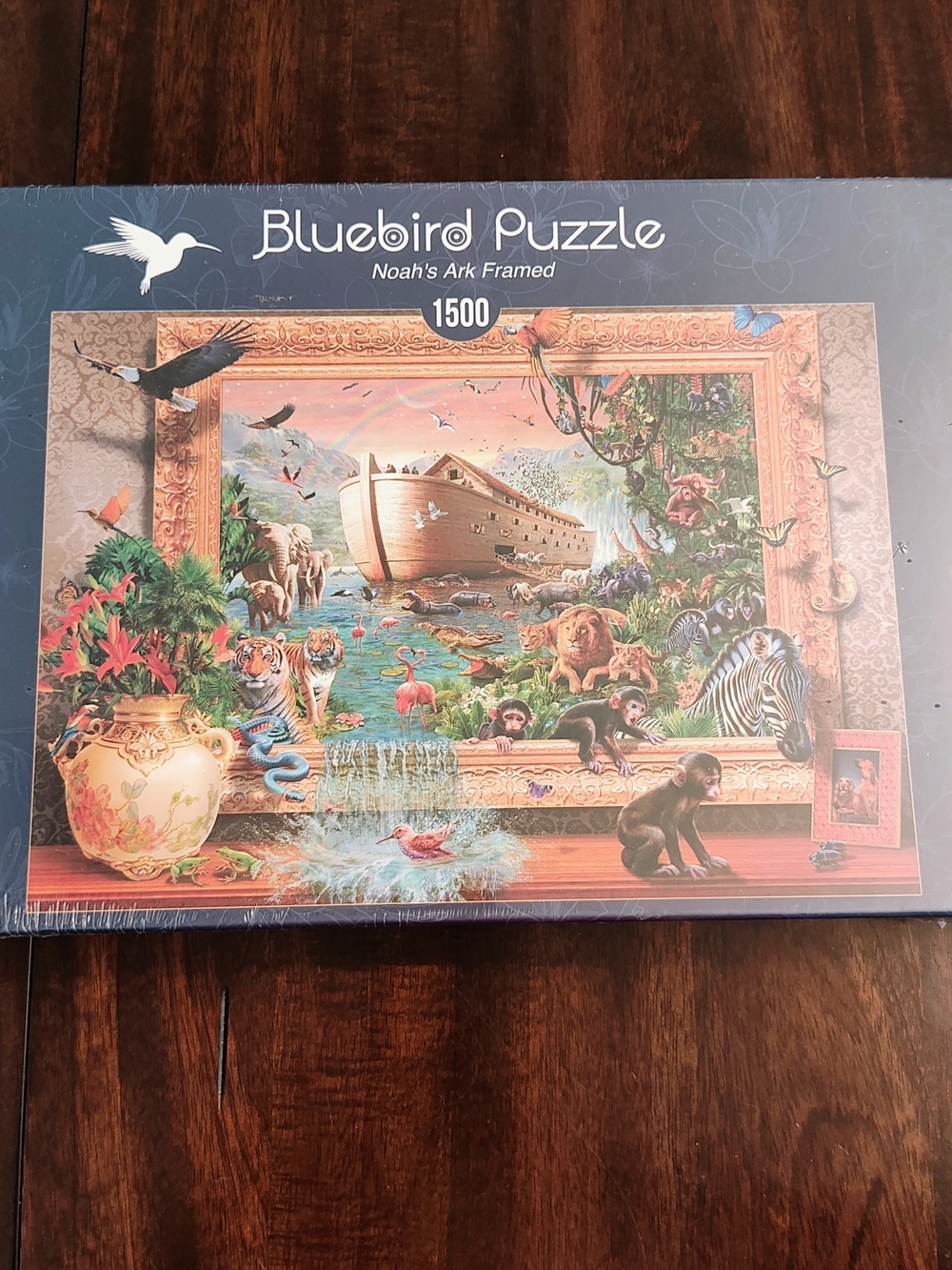 Blue Bird Noah's Ark Framed 1500-Piece Jigsaw Puzzle - Multicolor
